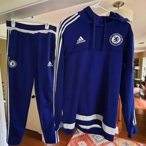 Chelsea FC Adidas Training Suit, Size Large